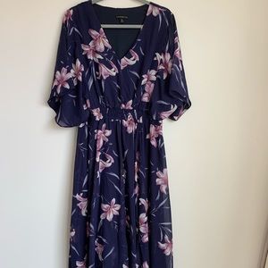 Lane Bryant Chiffon Floral Dress
